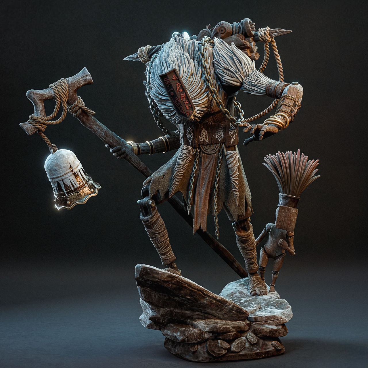 Figurine Clair Obscur Expedition 33 Monoco résine 14K sans lignes d'impression à peindre soi-même