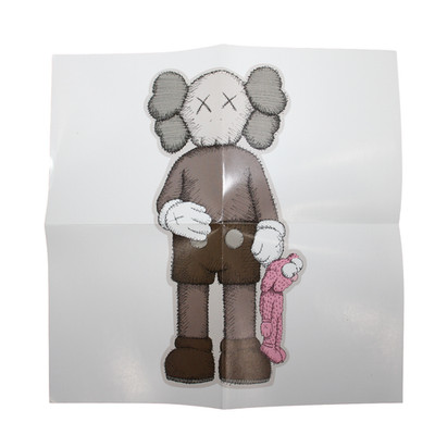 Kaws Mini Poster Share Brown Companion Pink BFF 8'' x 8'' Print