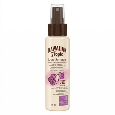 Hawaiian Tropic Skin Duo Defense SPF 30 Sunscreen Mist Travel Spray Size 3.4oz