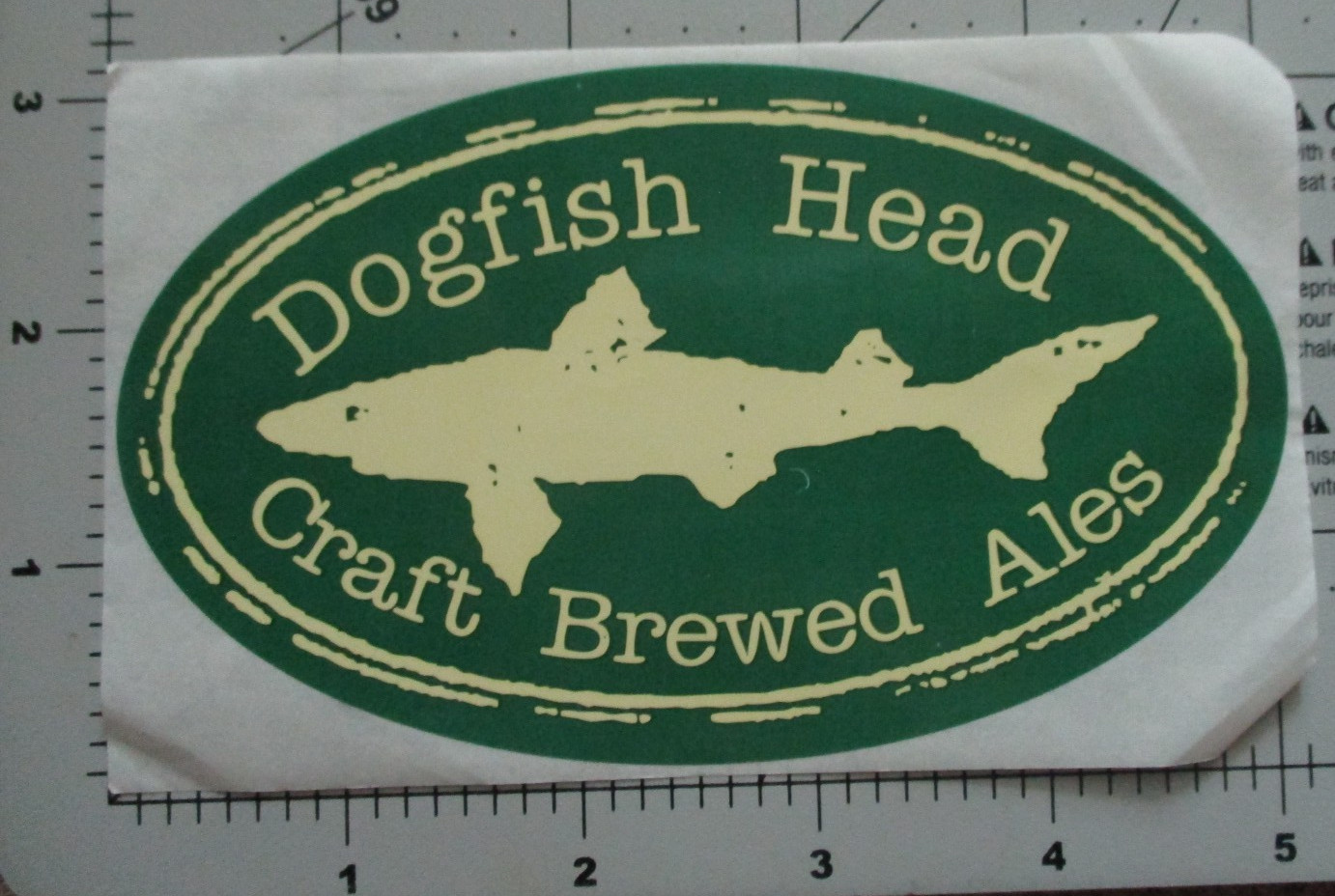DOGFISH HEAD delaware dog fish 60 90 STICKER decal craft beer brewing brewery