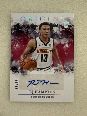 2020-21 Panini Origins Rookie Auto Red /99 RJ Hampton #RA-HAM Auto RC