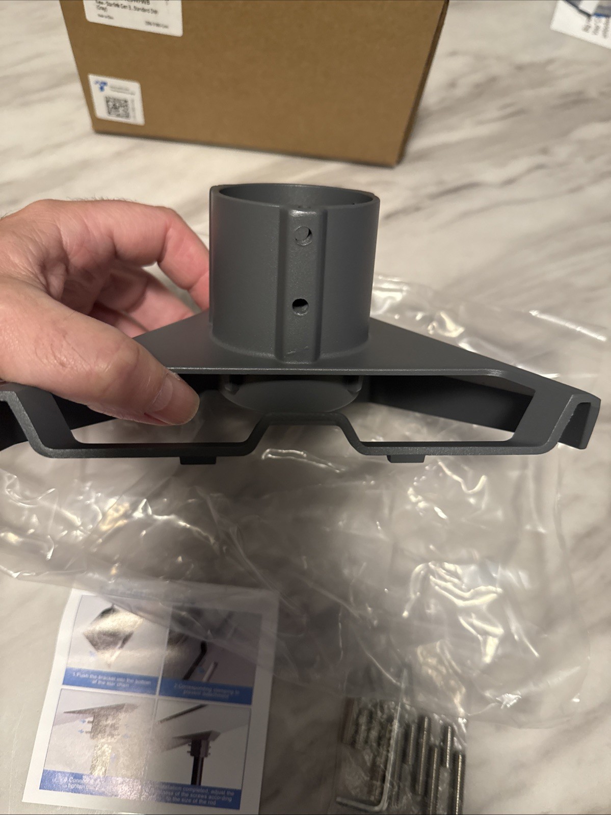 Starlink Gen 3 Mount Pipe Adapter, Starlink V3 Roof Mount, Starlink Gen 3 Pole