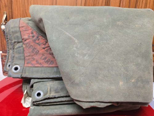 Sears Super TARP Army Green 10x12 Single Filled Duck