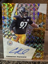 2020 Panini Mosaic Cameron Heyward Prizm Autograph #AM28 Pittsburgh Steelers