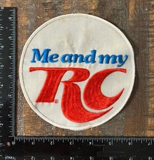 Vintage Me And My RC Royal Crown Cola Soda Pop Advertising Logo 6” Iron-On Patch