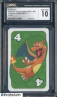 2021 Pokemon Japanese Playing Cards Pocket UNO Green Charizard CGC 10 GEM MINT