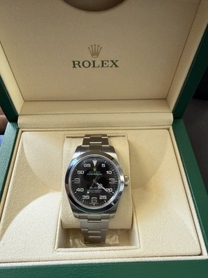 Rolex Air-King 116900 Silver Oyster Bracelet with Silver Bezel