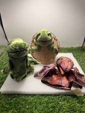 Folkmanis Little Puppets Turtle Tyrannosaurus Rex Pteranodon As Is 3 Great Shape
