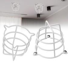 2 Pcs White Fire Sprinkler Head Guard Cover,Durable Fire Spirnkler Head Guard...