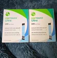 100 Each Box One Touch Ultra Test Strips Exp 11/30/2026