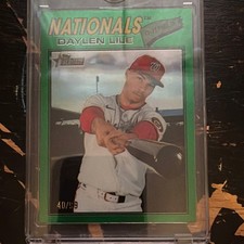 Topps Heritage Green Daylen Lile #124 Nationals Serial Numbered /99