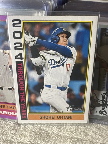 2025 Topps Heritage #TTY-25 2024 Through The Years Shohei Ohtani Dodgers