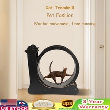 Cat Exercise Wheel Cat Treadwheel Treadmill Kitty Running Training Toy Indoor US