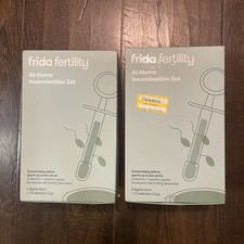 Lot of 2 Frida Fertility At-Home Insemination Set 2 Applicators 1 Collection Cup