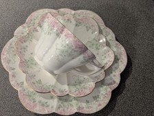 ART NOUVEAU TRIO WILEMAN SHELLEY TEA CUP SAUCER CAKE PLATE PERFECT 
