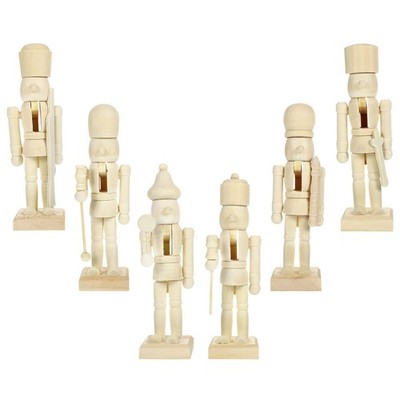  6 Pcs Nussknacker Mini Nussknacker-Weihnachtsschmuck Weihnachtsknacker -Figuren