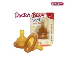 Doctor Baby Wide Neck Rubber Nipples 3 Pack  Anti-Colic  BPA Free  0  24 Month