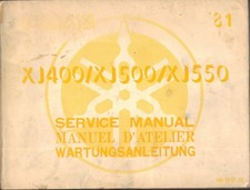 YAMAHA XJ550,XJ500,XJ400 1981 ORIGINAL FACTORY WORKSHOP MANUAL