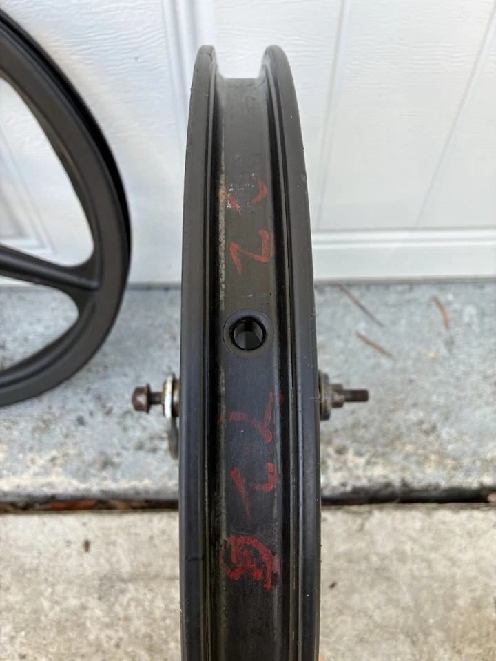 "Par de 20"" Skyway Negro Original Tuff Wheel 1 Bicicleta BMX Old School de Stroker" Foto 4 de 4