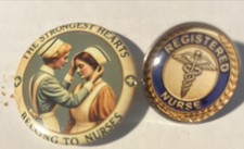 Registered Nurse "RN" Lapel Pin Set Of 2