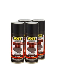 VHT Paint VHTSP201 (4-PACK); Wrinkle Plus 11oz Aerosol Black 350°F Intermittent