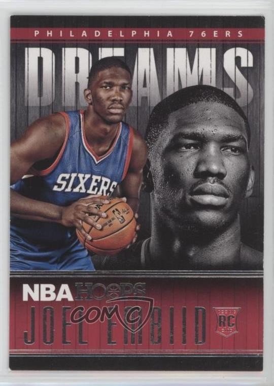 2014-15 NBA Hoops Dreams Joel Embiid #6 Rookie RC