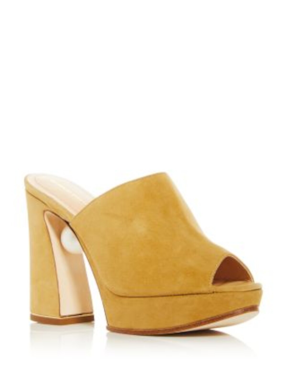 NICHOLAS KIRKWOOD Womens Beige Faux Pearl Embelishment Annabel Heeled Sandal 38