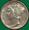 1926-D Mercury Dime Almost Uncirculated AU Coin #48299 Denver Mercury