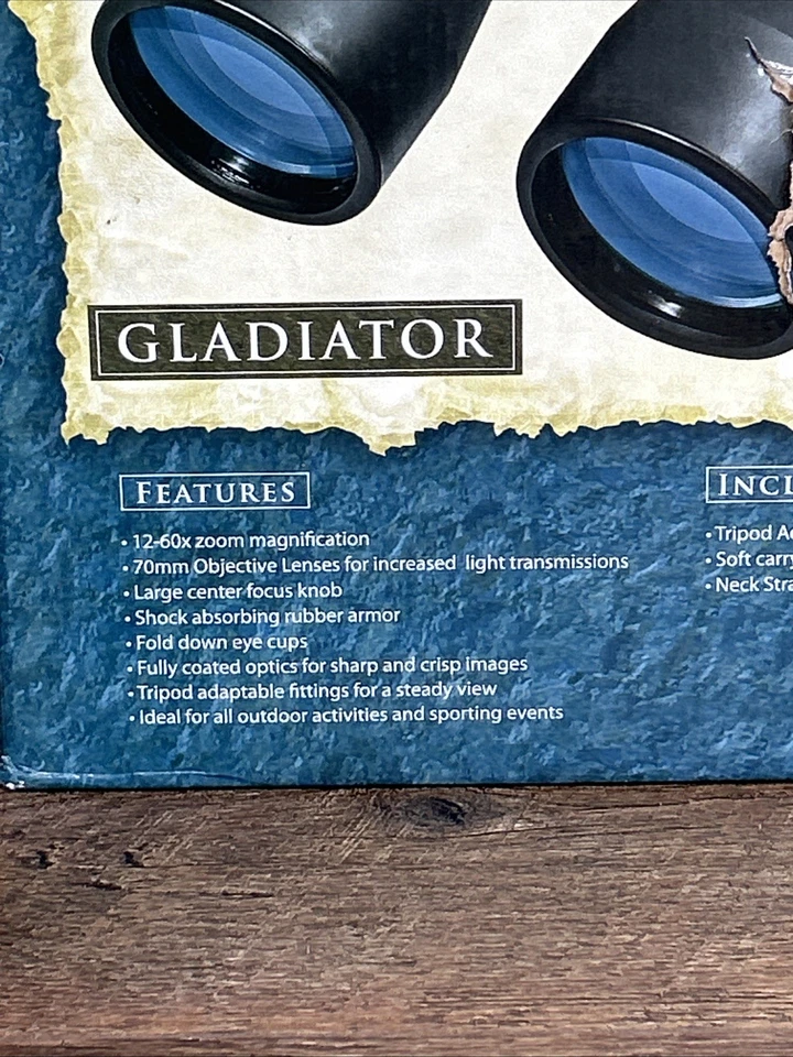 New BARSKA Gladiator 12-60x70MM FULL SIZE BINOCULARS Hunting Spotting Watching - Image 2 of 4
