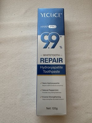 Yecuce White Tooth Repair nHap-Pro 9.9 Hydroxyapatite Toothpaste Sensitive Teeth