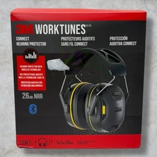 3M WorkTunes Connect + AM/FM Hearing Protector 26dB NRR Model# 90572-DC 1923