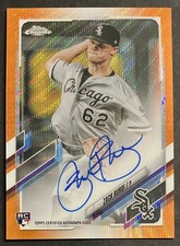 2021 Topps Chrome Rookie Autographs Zack Burdi #RA-ZB Orange Refractor /25 Auto