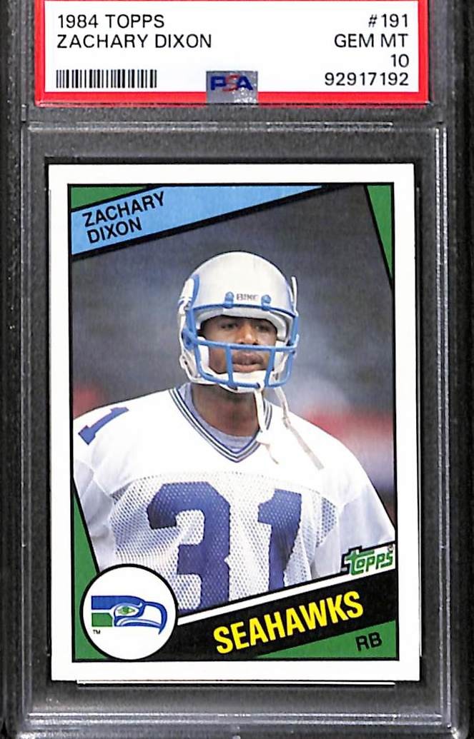 1984 TOPPS #191 ZACHARY DIXON PSA 10 GEM-MT 92917192