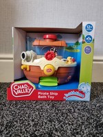 Chad Valley Pirate Ship Bath Toy Boat Playset Bath Time 12+ Months Brand New