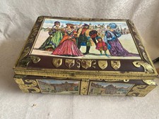 Vintage German E Otto Schmidt Lebkuchenfabrik Nurnberg Tin Gingerbread Box Metal
