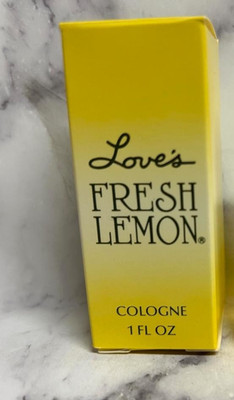 2 X  LOVE'S FRESH LEMON Cologne SPLASH By MEM 1.0oz. EA VINTAGE RARE/BOXED