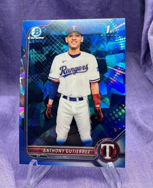 Anthony Gutierrez - 1ST BOWMAN - SAPPHIRE - 2022 Bowman Chrome Prospects BCP-160