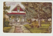 POSTCARD TYPICAL FRUIT RANCH HOME HOOD RIVER VALLEY OREGON