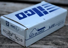 Lot of 50 ILCO A1145F-SC10 Blank Brass Keys for Schlage Lock USA Made -- New