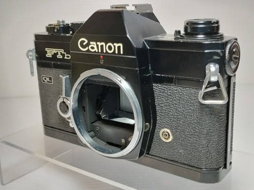 Canon FTb 35mm Film Camera SLR Black & FD 50mm f/1.8 MF Lens Japan - Excellent+ - Picture 5 of 22