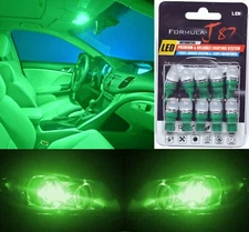 LED 5050 Light Green 194 Ten Bulbs Interior Step Door Replace Stock Courtesy OE