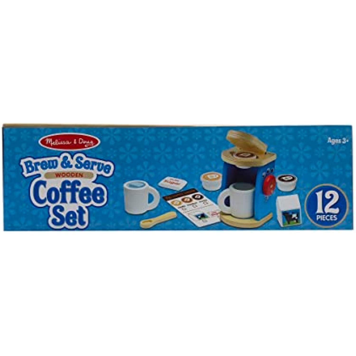 Melissa & Doug Brew and Serve Wooden Coffee Maker Set Play Kitchen Accessories eBay