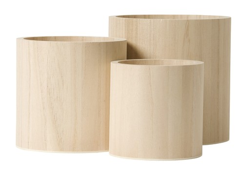 Weeco Vaso Fioriera In Legno A Mezza Botte - 40x50 Cm - Con Cerchi In Metallo E Manici In Corda - Stile Rustico Per Giardino E Terrazzo - 2