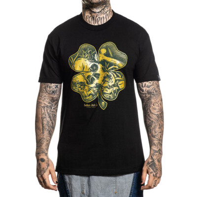 Sullen Art Collective Clothing T-Shirt - Fool's Gold Kleeblatt Schädel Skelett