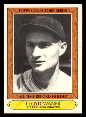 1985 Topps Woolworth All Time Record Holders Lloyd Waner #36 Pirates