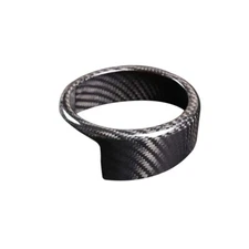 For 2017-2020 Alfa Romeo Giulia Real Carbon Fiber Front Bumper Logo Cover