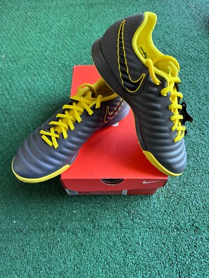 Nike Legend 7 Academy TF Men's Soccer Shoe - Gray/Yellow