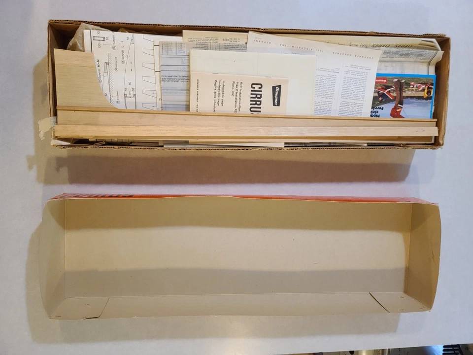 Vintage 1969 Graupner Cirrus Glider Kit - Rare, Unassembled, Classic RC Model - Image 2 of 4