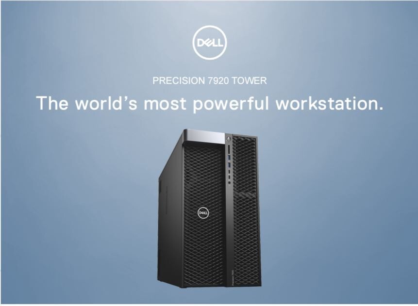 DELL Precision 7920 Tower Xeon Gold 5122 3.6GHz(8スレッドCPU2基