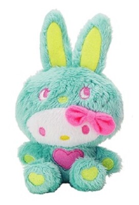 Hello Kitty Easter Mini Mascot Plush (Sanrio) - Blue Bunny -  2011 - NWT